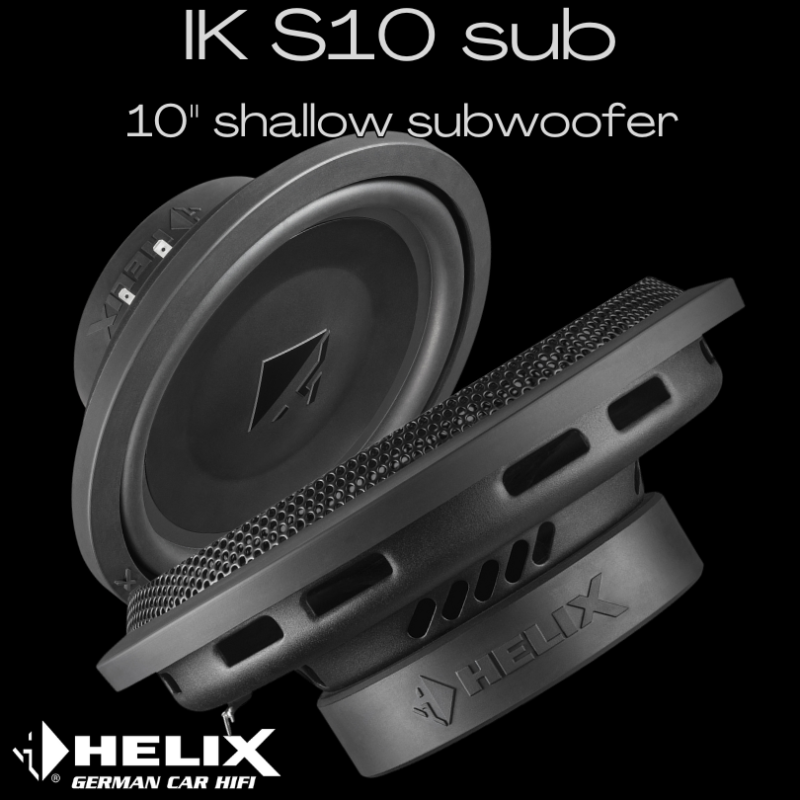 HELIX IK S10 shallow dual voice coil 10" subwoofer
