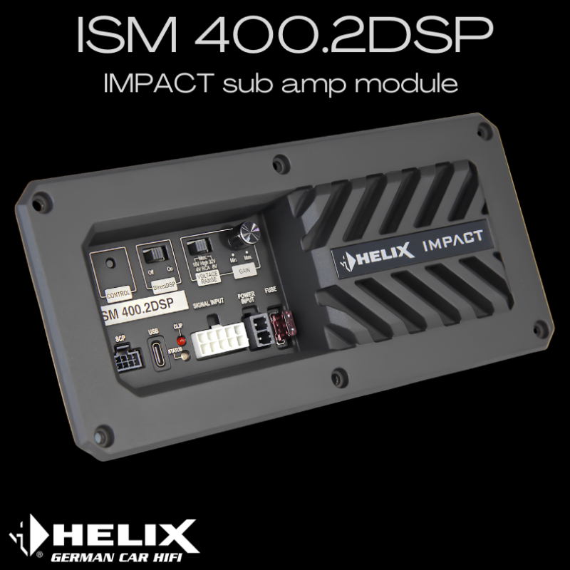 Helix Impact ISM 400.2 amp with DSP